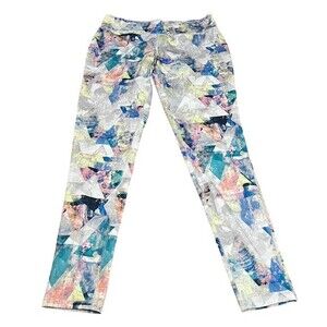 Mossimo Supply Co. Gray Patterned Full Length Leggings Size L Women